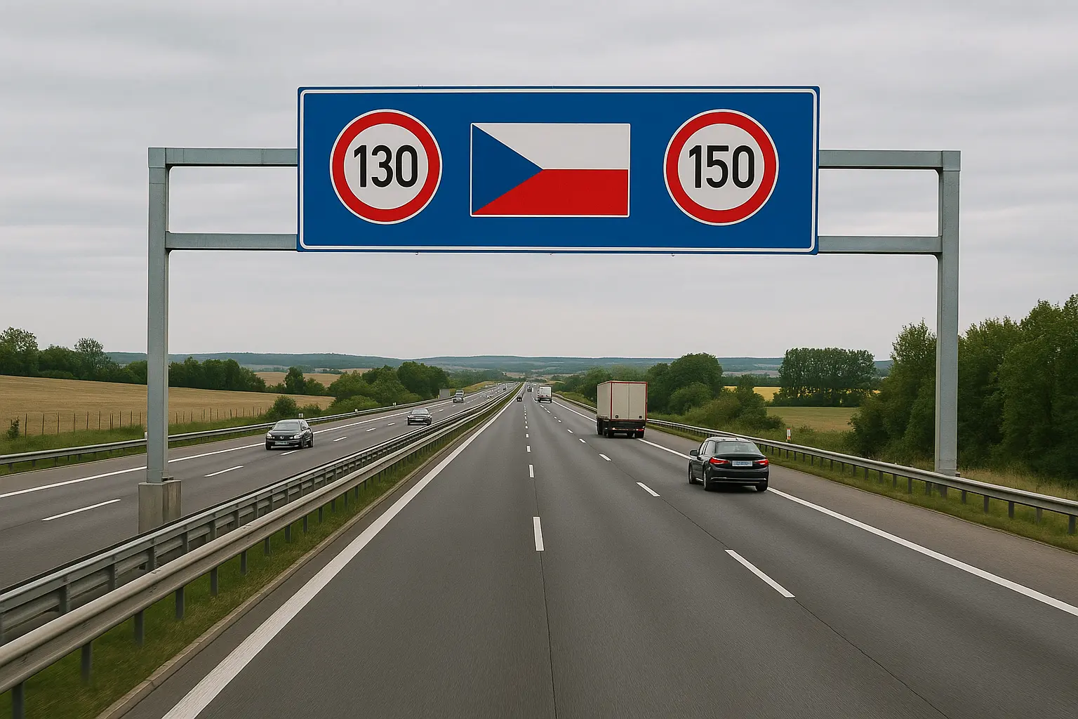 Ile można jechać na autostradzie w Czechach: nowe zasady od 2025