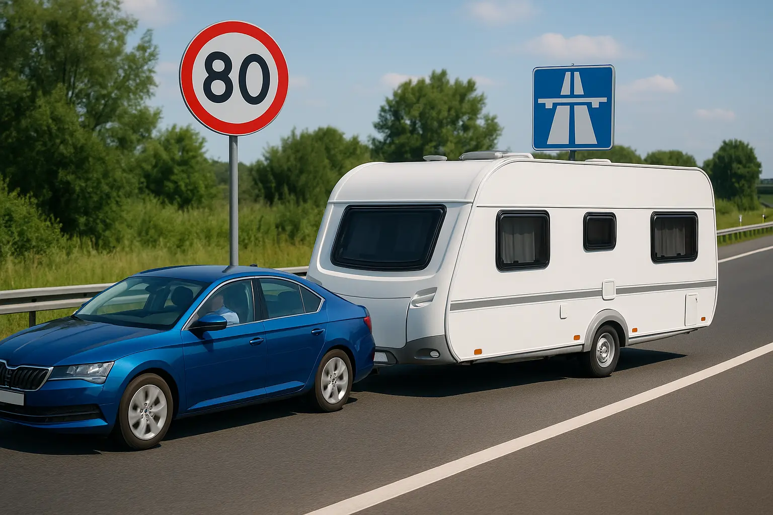 Ile można jechać z przyczepą na autostradzie w Polsce? Dowiedz się!