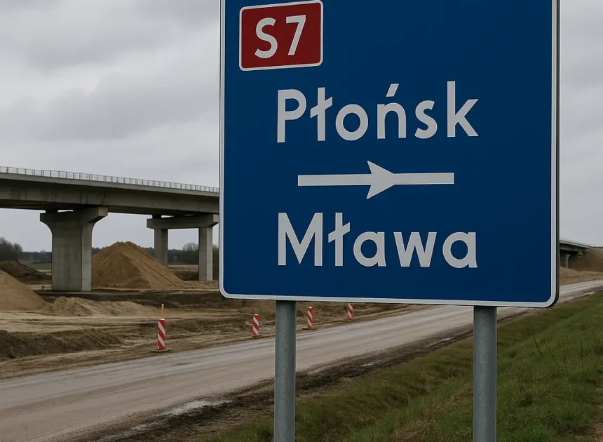 Otwarcie s7 Płońsk – Mława: opóźnienia do 2026 roku