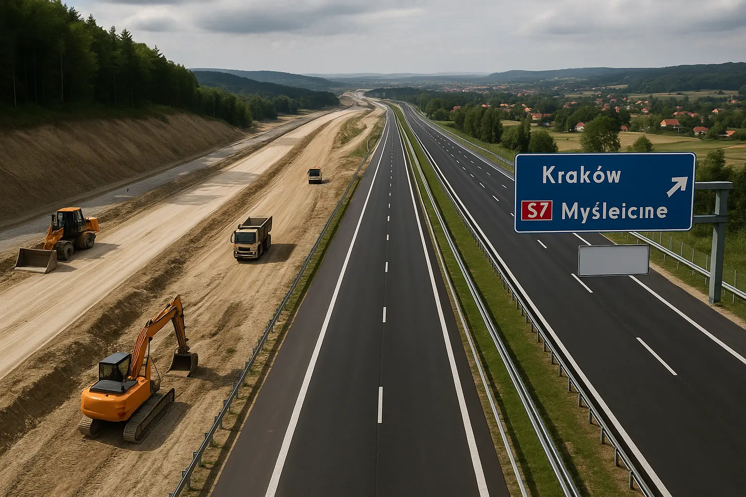 s7 kraków myślenice: nowa zakopianka czyni postępy!